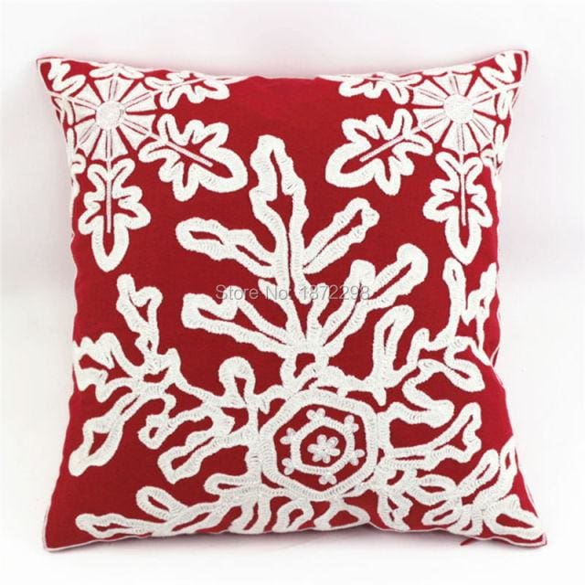 45*45cm christmas style 100% cotton wool embroidery cushion cover 450mm*450mm / 13a-04
