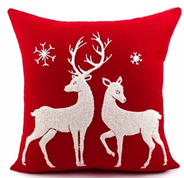 45*45cm christmas style 100% cotton wool embroidery cushion cover 450mm*450mm / 13a-06