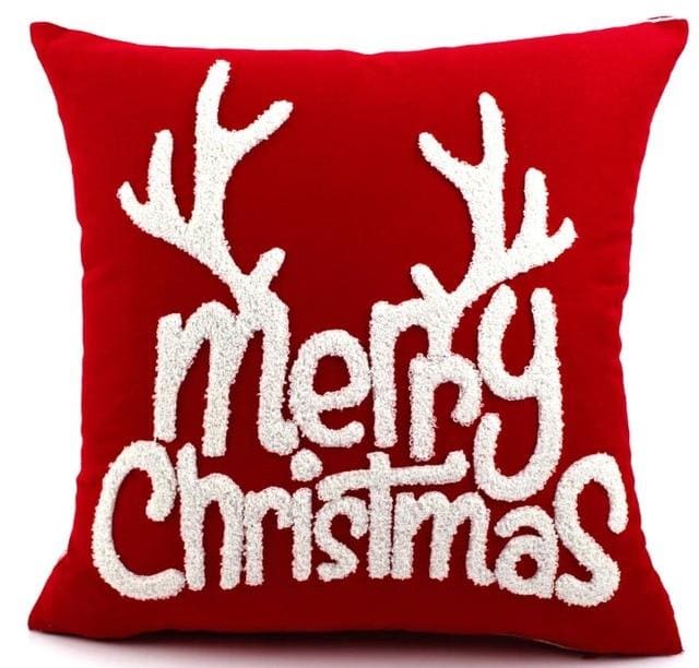 45*45cm christmas style 100% cotton wool embroidery cushion cover 450mm*450mm / 13a-07