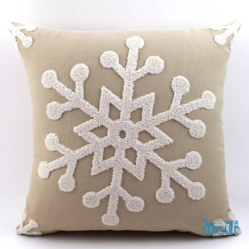 45*45cm christmas style 100% cotton wool embroidery cushion cover