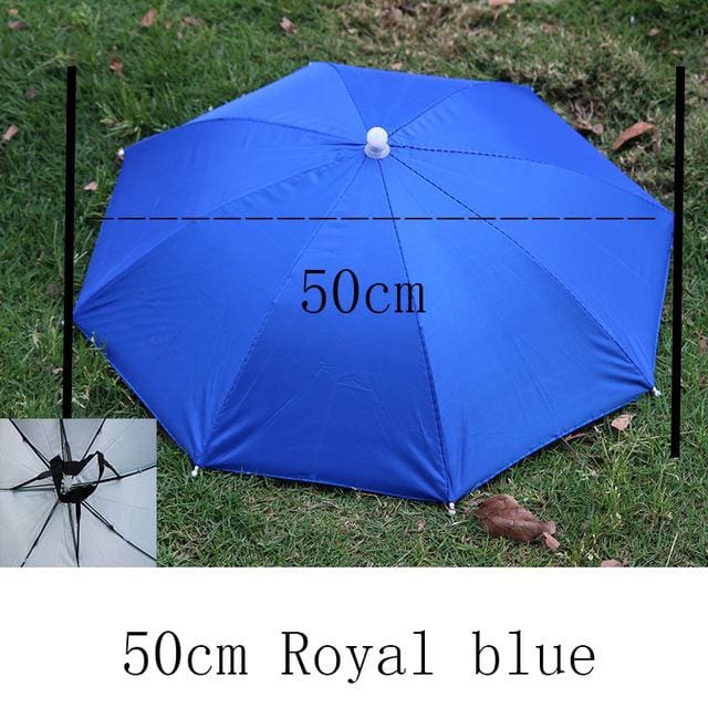 8 bone 50 cm fishing cap umbrella 50cmroyalblue
