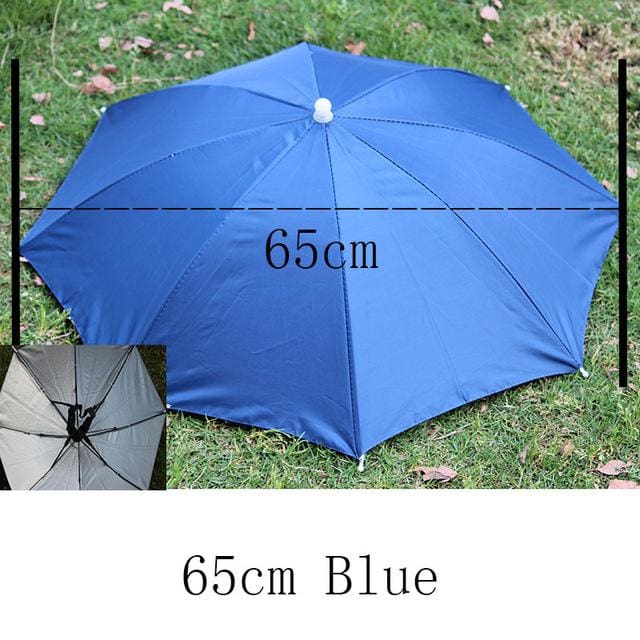 8 bone 50 cm fishing cap umbrella 65cmblue