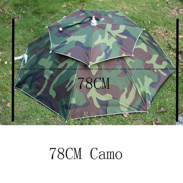 8 bone 50 cm fishing cap umbrella 78cmcamo