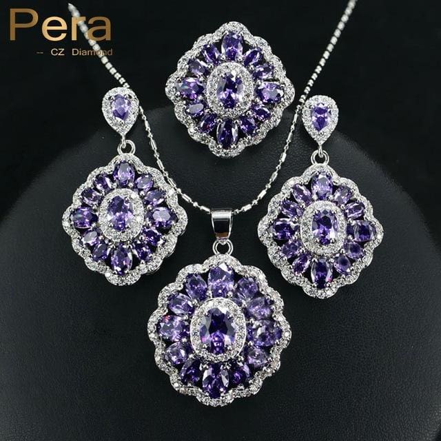 925 sterling costume jewelry cubic zirconia necklace and earrings set