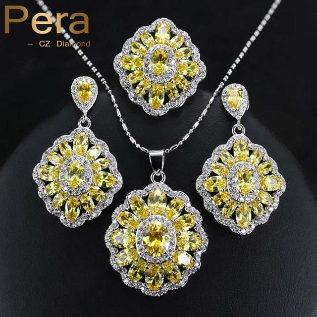 925 sterling costume jewelry cubic zirconia necklace and earrings set