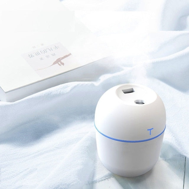 humidifier air conditioning room moisturizing spray white【 cute egg  plug in type / stand alone  without essential oil
