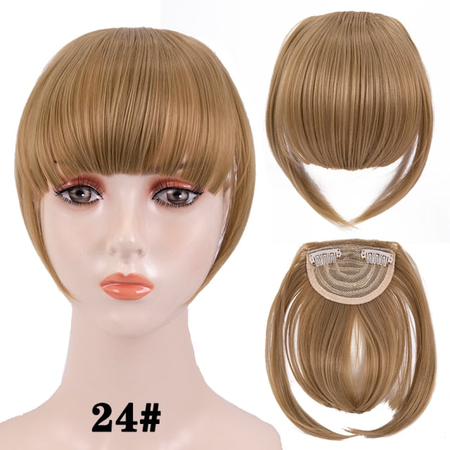 high temperature synthetic fiber fringe clip in bangs hair extensions xin 24 / 6inches