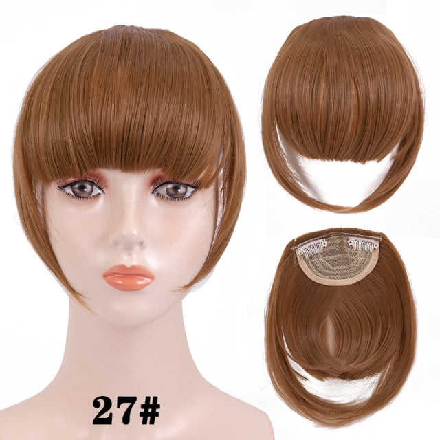 high temperature synthetic fiber fringe clip in bangs hair extensions xin 27 / 6inches