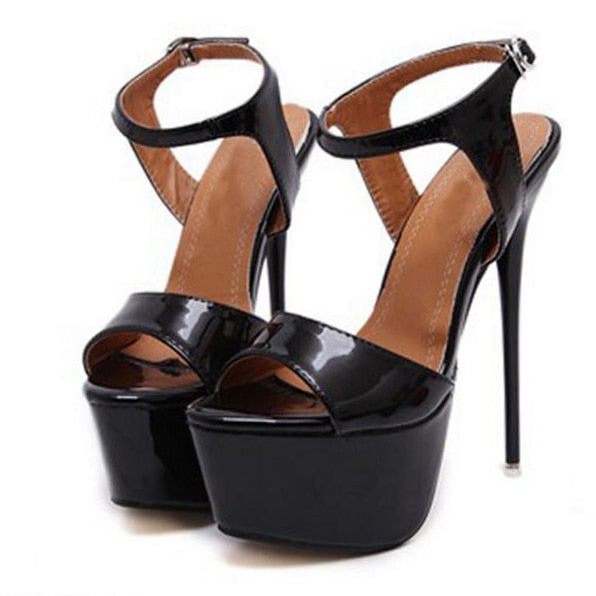 ankle strap gladiator party heels