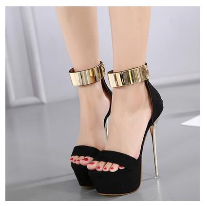 ankle strap gladiator party heels