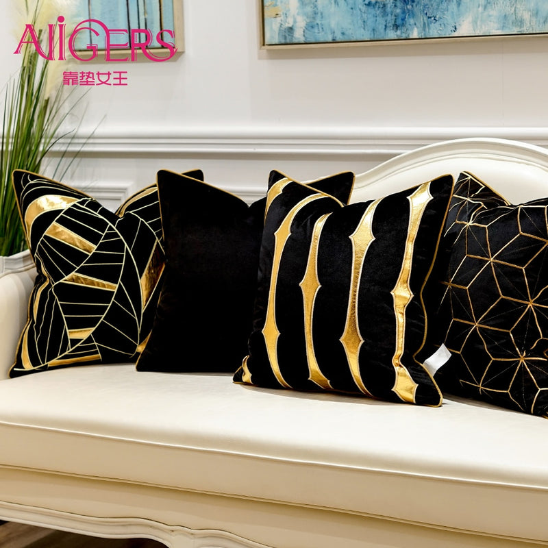 luxury blue decorative cushion