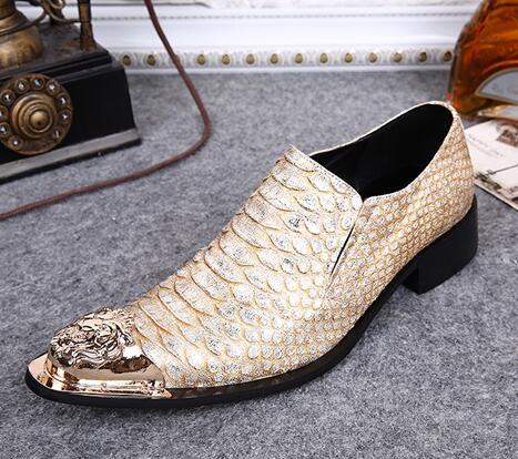 british style gold toe men brogues groom loafers punk tuxedo oxfords formal party dress wedding shoes