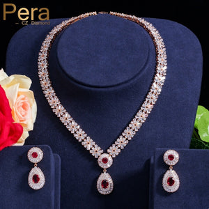 cz classic cubic zirconia wedding jewelry set with crystal stone
