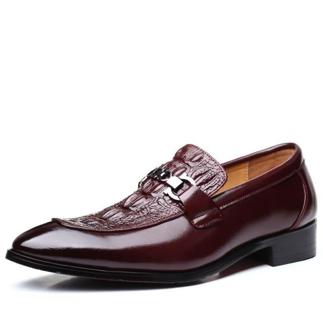 crocodile italian style business men oxford leather shoes