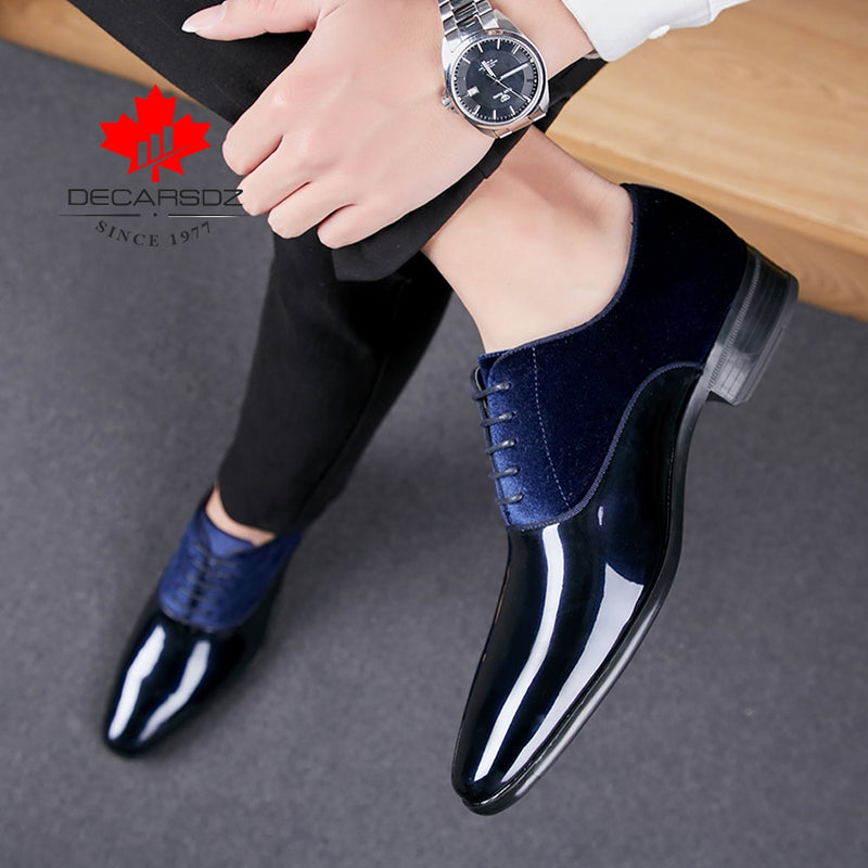 men wedding fashion high quality leather formal shoes