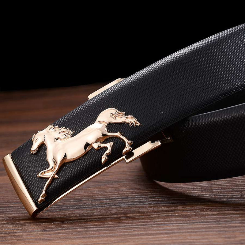 designer leather buckle fancy men belt