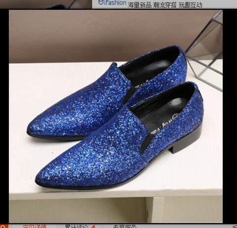 designer shoes luxury red glitter mens wedding party dress shoes flat genuine leather velvet smoking slipper mocassin homme