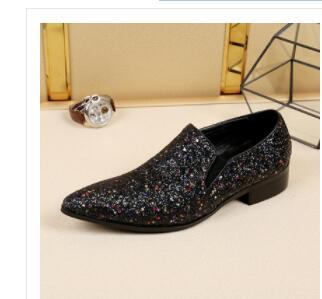 designer shoes luxury red glitter mens wedding party dress shoes flat genuine leather velvet smoking slipper mocassin homme