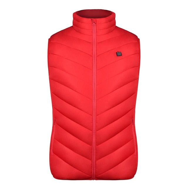 electric heated cotton outdoor usb hooded thermal warmer jacket