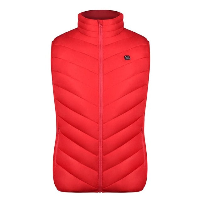electric heated cotton outdoor usb hooded thermal warmer jacket