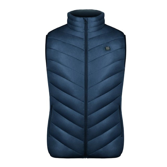 electric heated cotton outdoor usb hooded thermal warmer jacket