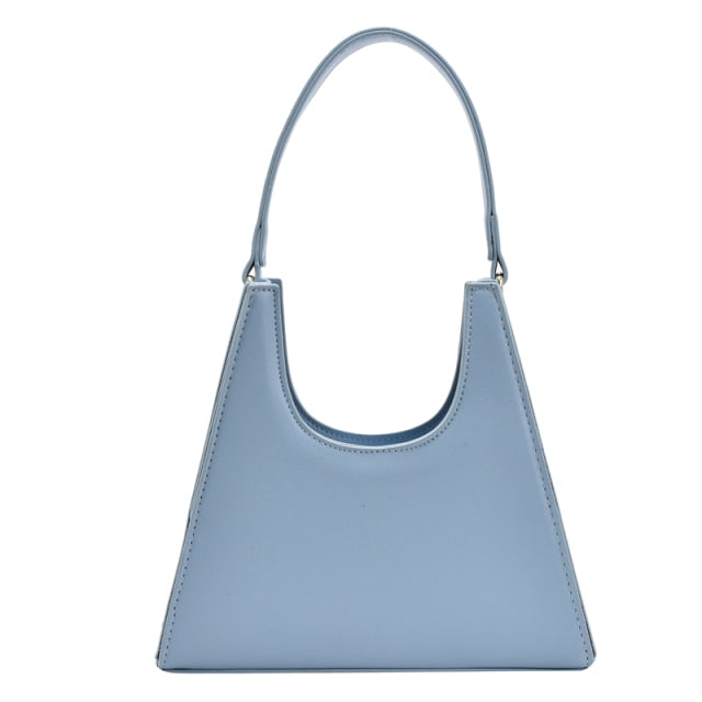 handbags for women alligator grain armpit bag vintage small triangle clutch pouch french style shoulder bag lady crossbody bags blue shoulder bag