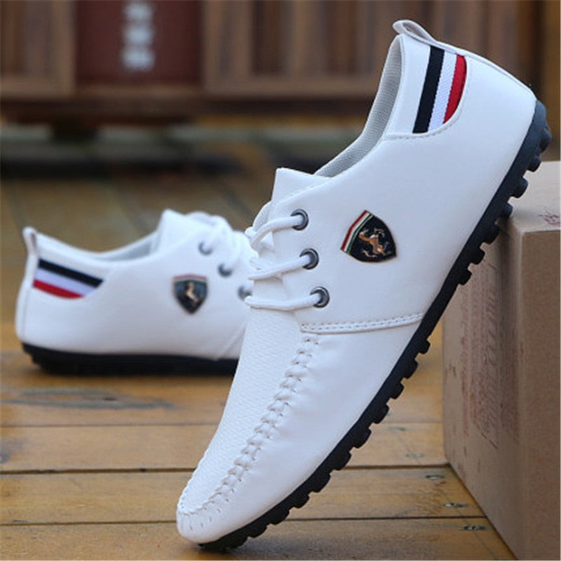 moccasins high quality leather men shoes