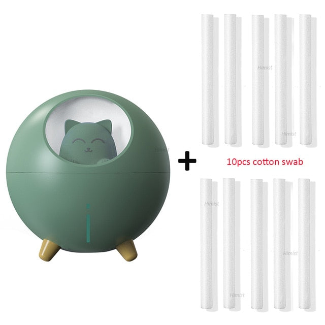 lovely pet air humidifier 220ml green and 10 filters