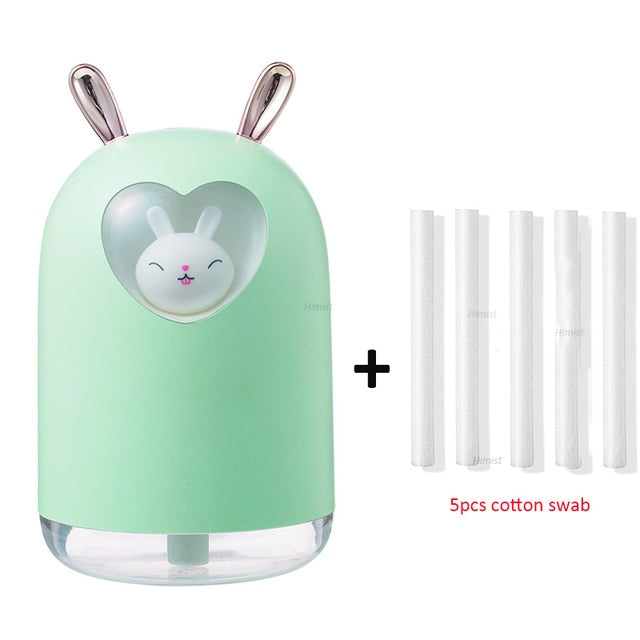 lovely rabbit air humidifier 300ml green and 5 filters