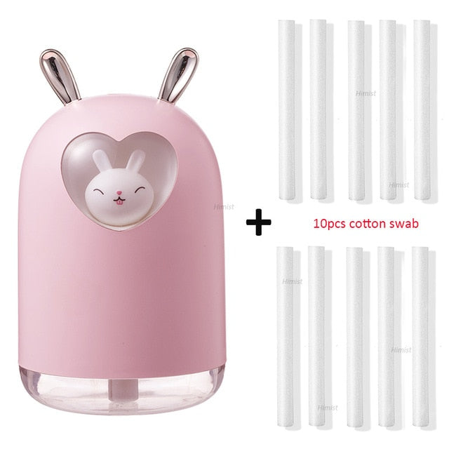lovely rabbit air humidifier 300ml pink and 10 filters