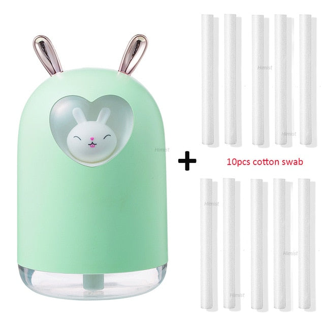 lovely rabbit air humidifier 300ml green and 10 filters
