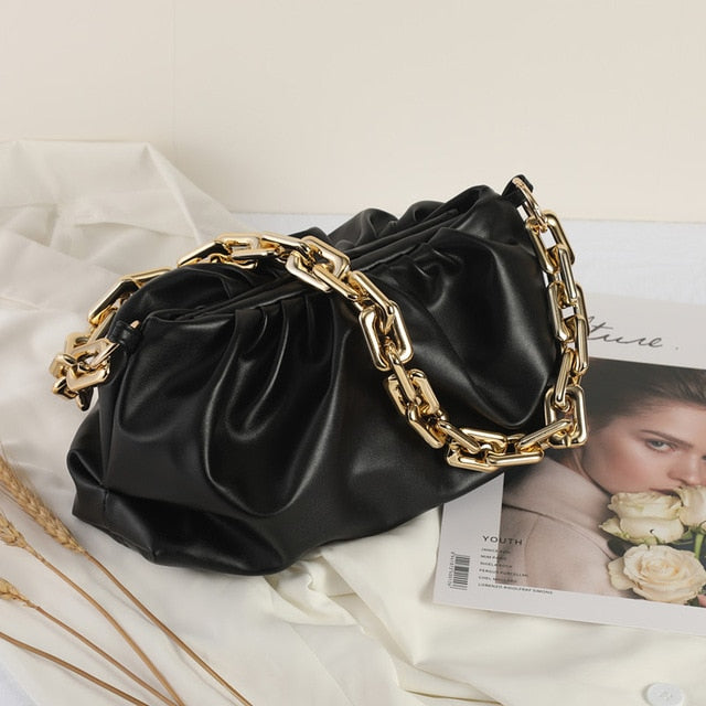 luxury day clutches hobos bag for women black