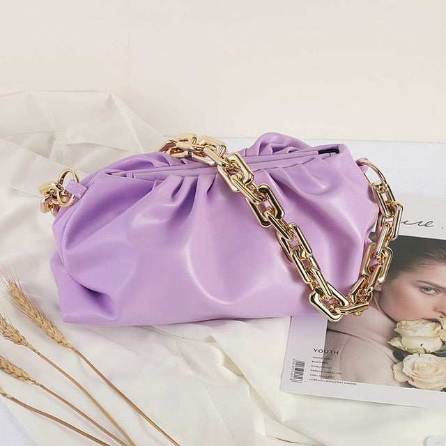 luxury day clutches hobos bag for women purple