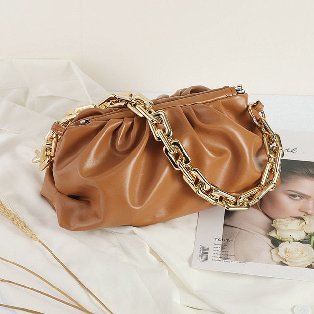 luxury day clutches hobos bag for women brown