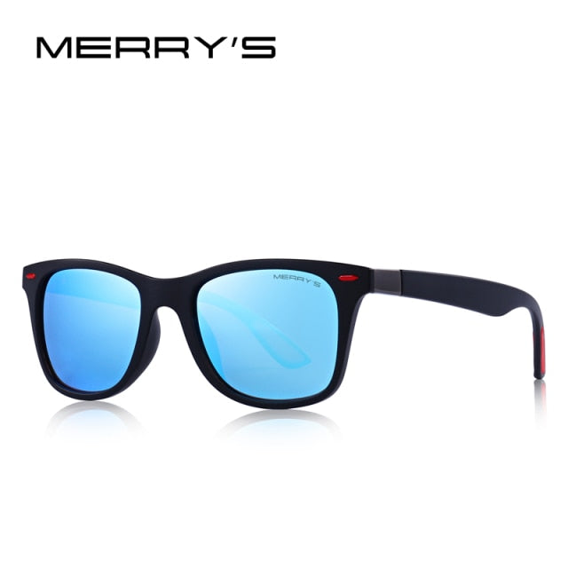 merrys design men classic retro rivet polarized sunglasses c06 blue mirror