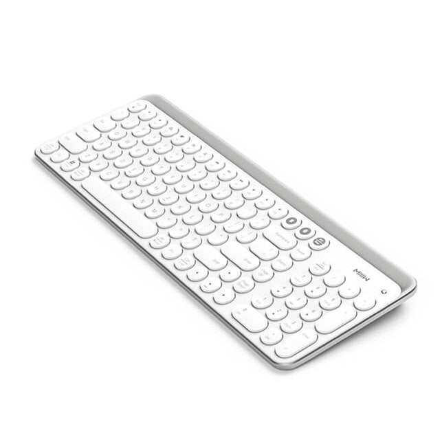 miiiw bluetooth dual mode keyboard 104 keys 2.4ghz multi system white
