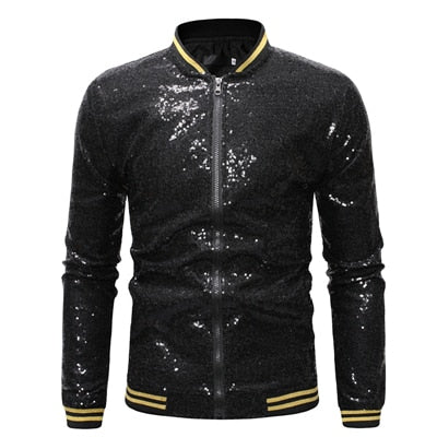 men new gold silver sequin shiny blazers suit jacket men fashion night club dj stage performances wedding party jacket