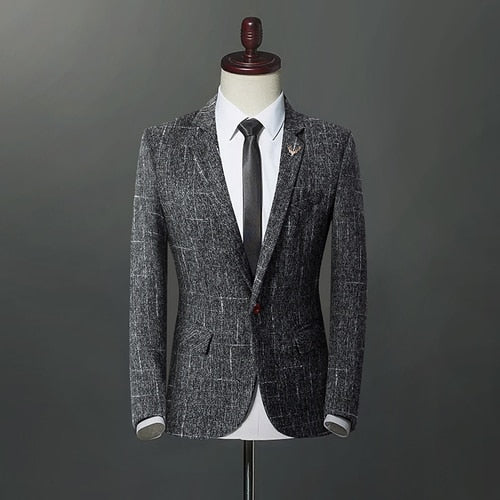 men wedding blazers slim fit suits coat male business casual formal party dress blazer jacket