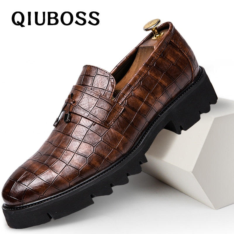 men's pointed toe dress shoes elegant winter footwear formal leather luxury men shoes italia party classic splice