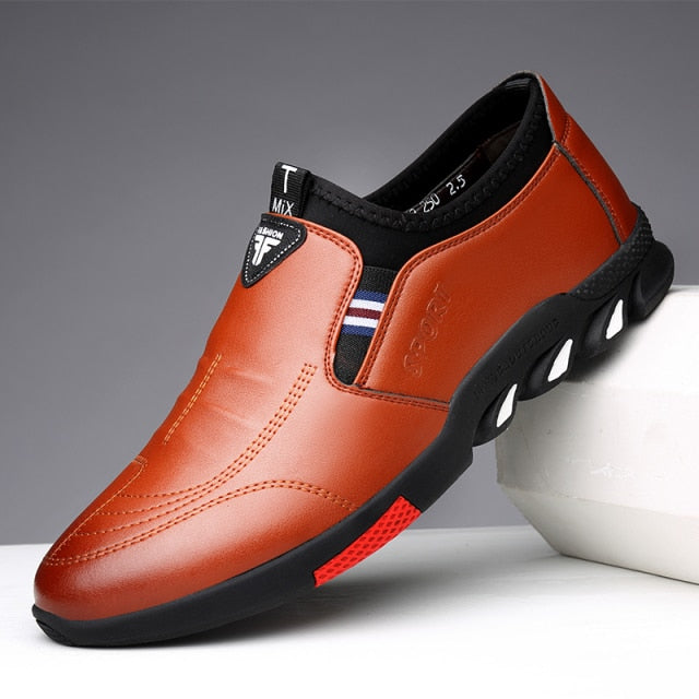 summer new non-slip casual business soft bottom breathable all-match men's leather shoes