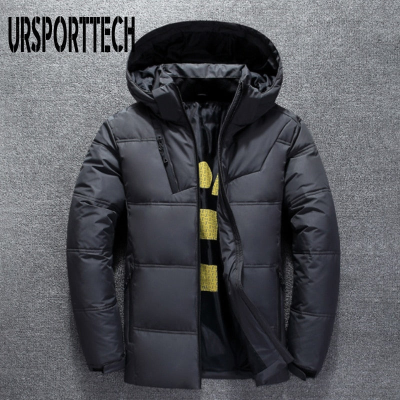 high quality white duck thick down snow parkas winter jacket