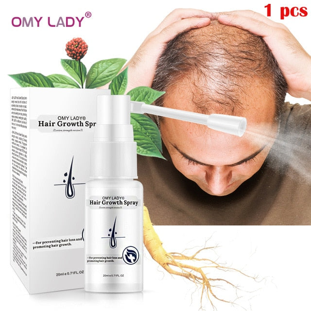 omy lady anti hair loss / hair growth spray for men women 1 pcs