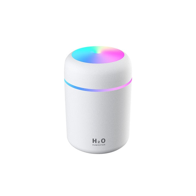 300ml humidifier usb ultrasonic dazzle cup aroma diffuser white