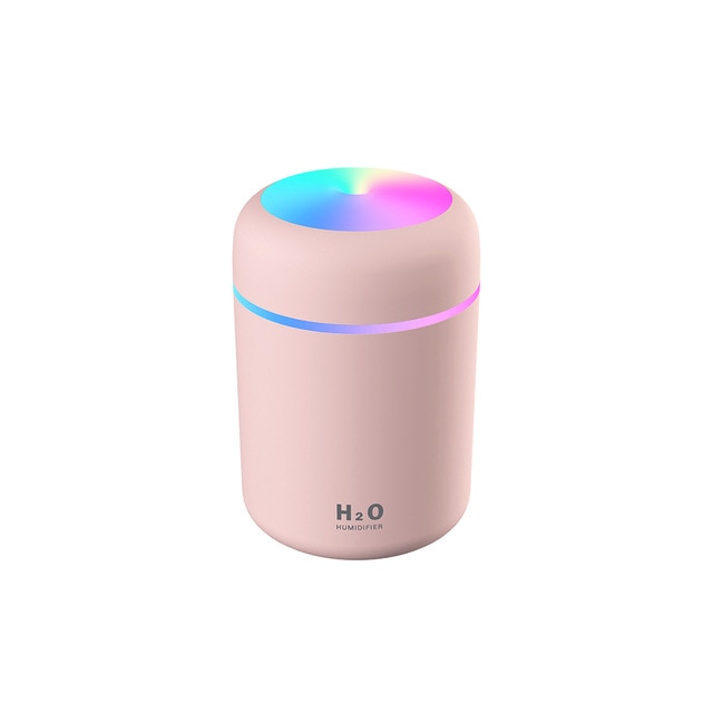 300ml humidifier usb ultrasonic dazzle cup aroma diffuser pink