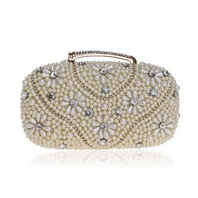 beaded rhinestones handbags with handle ym1114gold