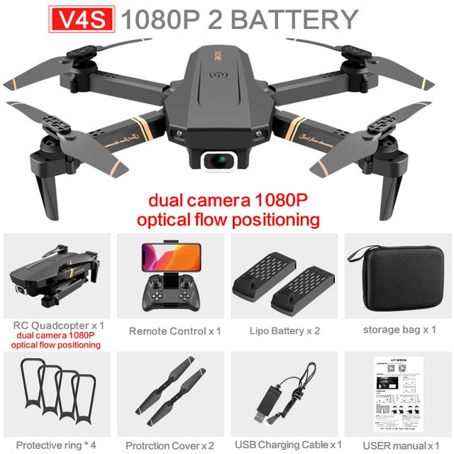 v4 rc drone 4k hd wide angle dual camera 1080p wifi 1080p-dual camera-2b