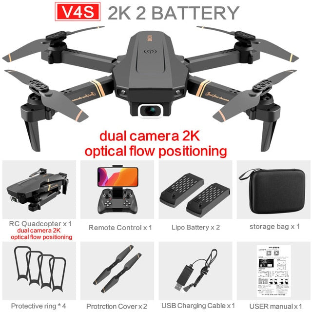 v4 rc drone 4k hd wide angle dual camera 1080p wifi 2k-dual camera-2b
