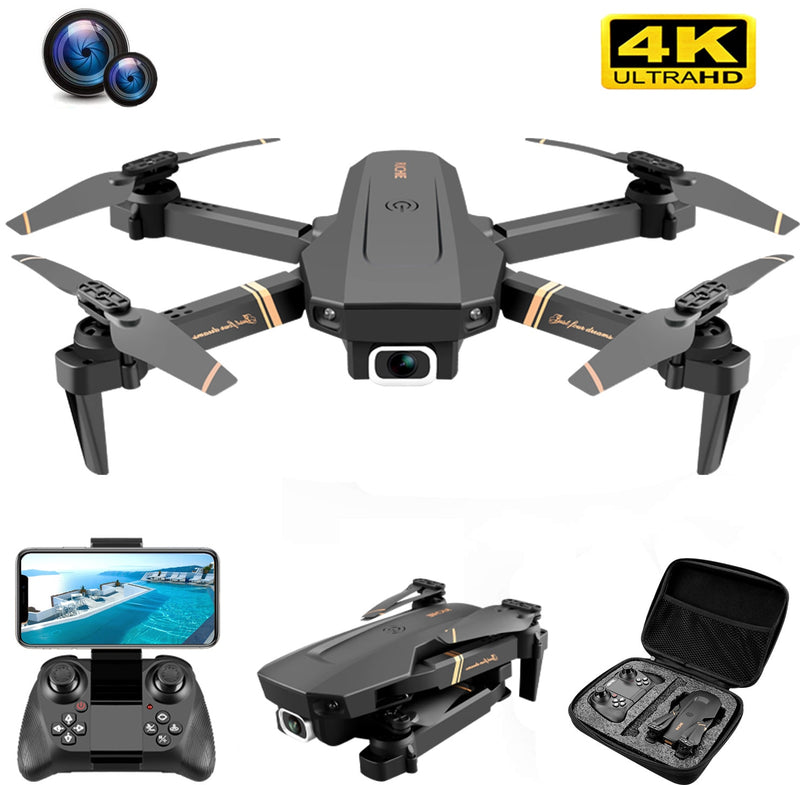 v4 rc drone 4k hd wide angle dual camera 1080p wifi