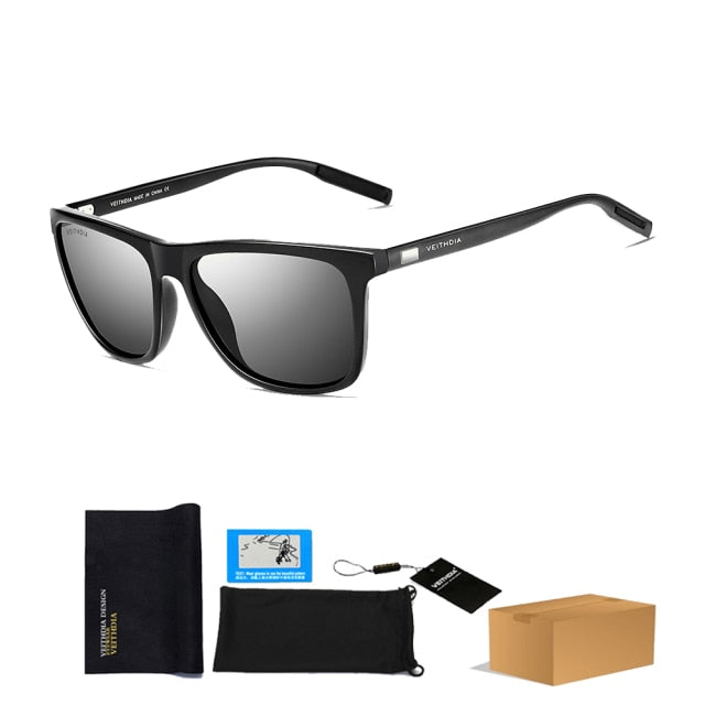 unisex retro aluminum tr90 polarized sunglasses c5 with bag