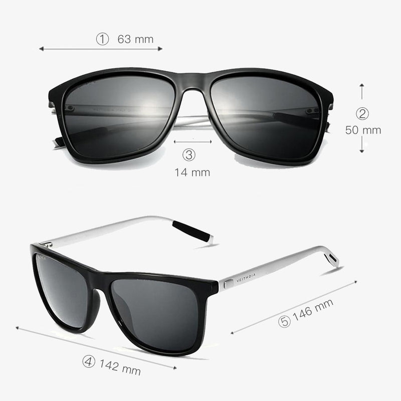 unisex retro aluminum tr90 polarized sunglasses